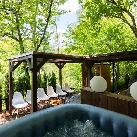 别墅 Wagner Stays- Secret Chalet Private Wellness In The Nature With Whirlpool & Sauna 巴特埃姆斯